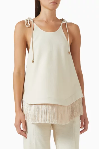 Bibi Fringed Top