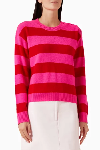 Stripe Sweater in Cashmere