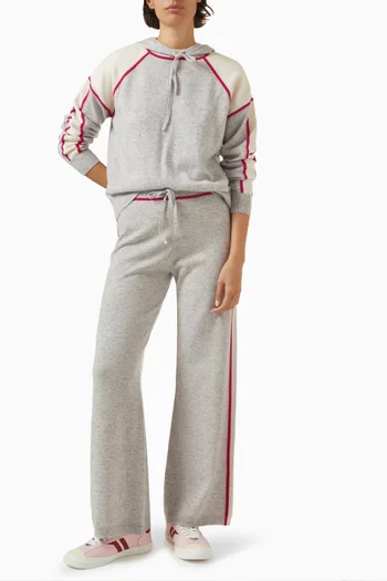 Tricolour Hoodie in Cashmere