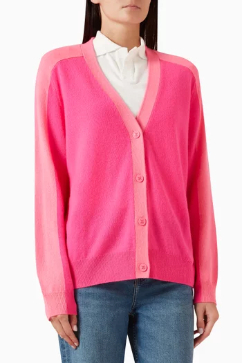 Two-tone Cardigan in Cashmere