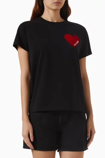 Heart T-shirt in Cotton