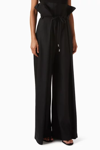 Paperbag Wide-leg Pants
