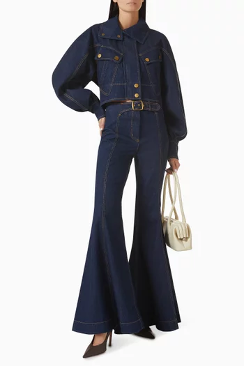 Luna Super Flare Jeans in Denim
