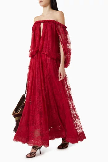 Luna Billow Gown in Lace