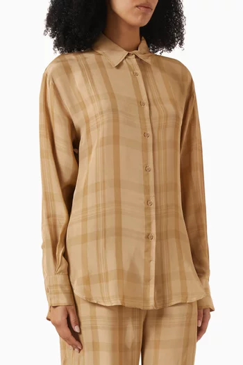 Peri Sheer Fluid Shirt in Viscose