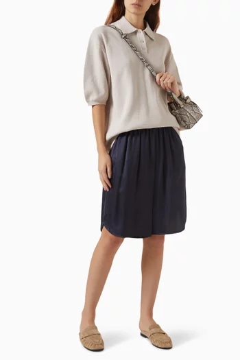 Nola Knit Polo Top in Cotton