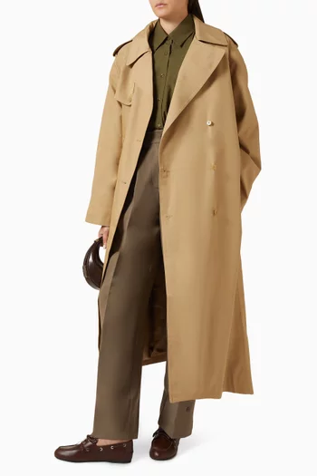 Riva Trench Coat in Cotton Blend
