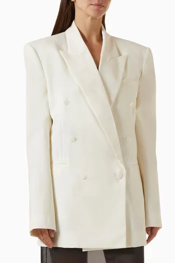 Monterey Structured Blazer in Wool-blend