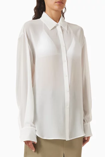 Peri Sheer Shirt in Georgette