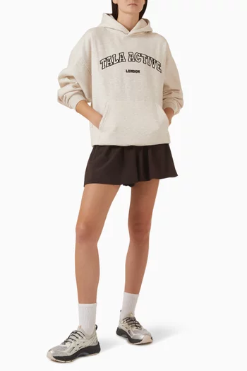 Active Oversized Hoodie in Organic Cotton Blend