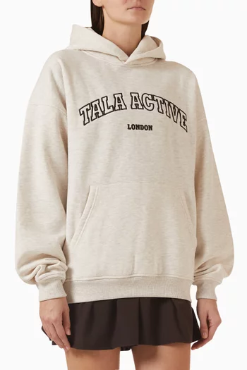 Active Oversized Hoodie in Organic Cotton Blend