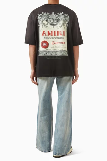 Chateau Stamp Oversized T-shirt in Cotton