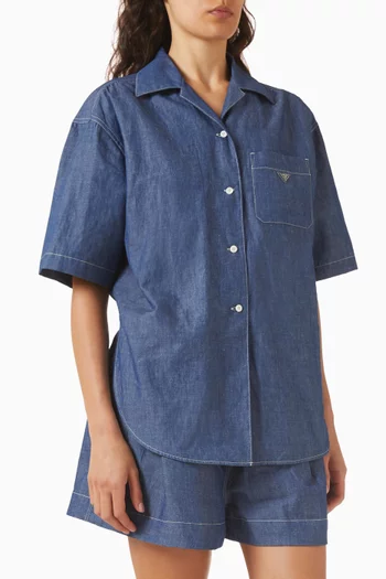 Boxy Jumpsuit in Chambray