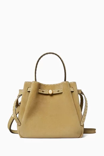 Romy Bucket Bag in Suede
