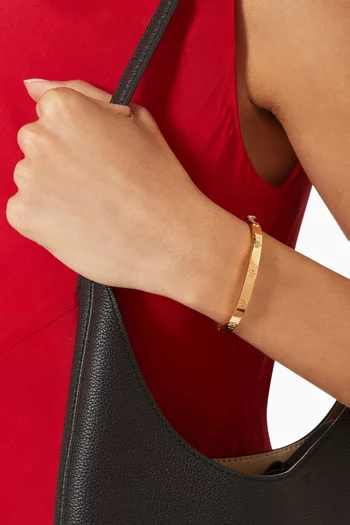 Miller Stud Hinge Bracelet in Gold-tone Brass