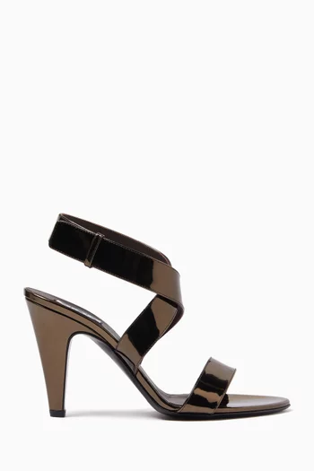 Crisscross Sandals in Calfskin Leather