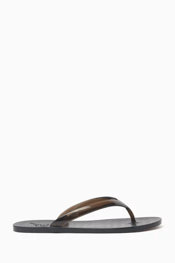 Jelly Flip Flop Sandals in Rubber