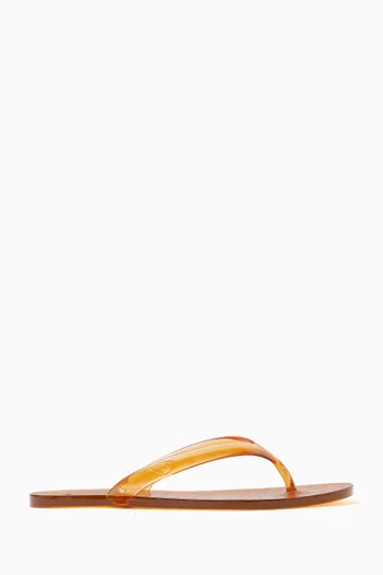 Jelly Flip Flop Sandals in Rubber