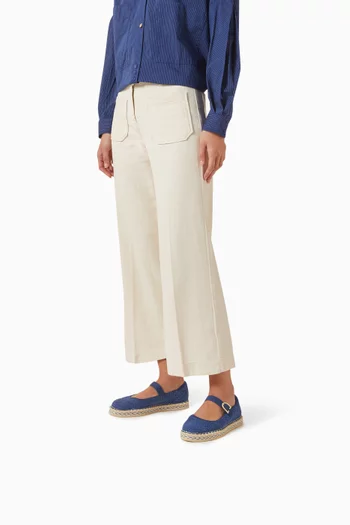 The Espadrille Mary jane Flats in Knit