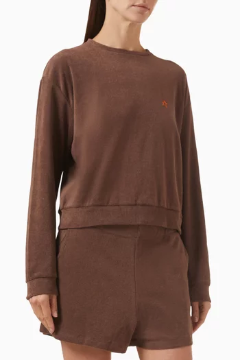 Logo Sweatshirt in Terry
