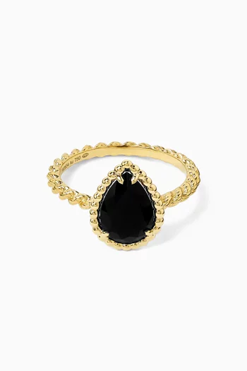 Small Serpent Bohème Onyx Ring in 18kt Gold