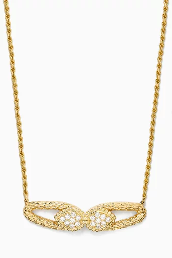 Serpent Boheme Diamond Necklace in 18kt Gold