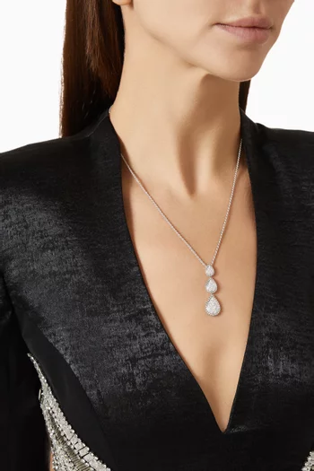 Serpent Boheme 3-motif Necklace in 18kt White Gold
