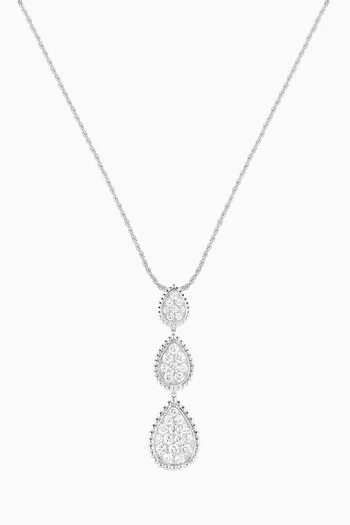 Serpent Boheme 3-motif Necklace in 18kt White Gold