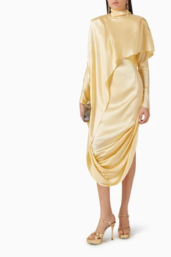 Cascade Dress in Silk Blend