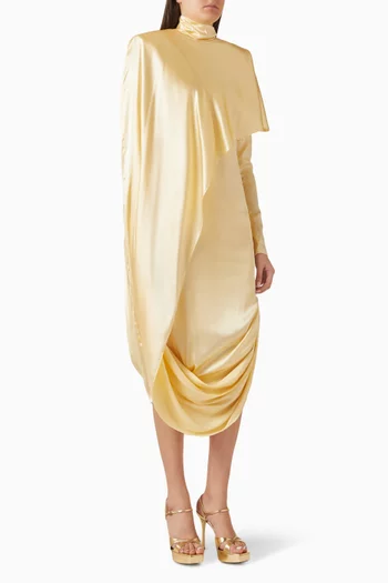 Cascade Dress in Silk Blend