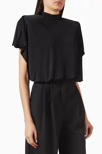 Open-back Power Bodysuit in Jersey