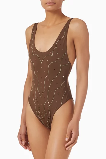Embellished One-piece Swimsuit
