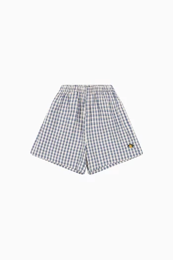 Kim Shorts in Cotton Seersucker