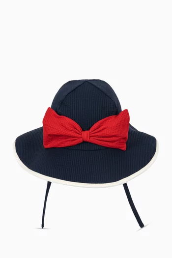 Bowie Swim Hat in Seersucker
