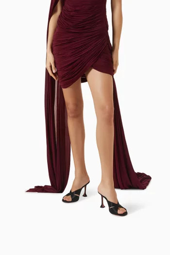 Salma 95 Slipper Mules in Satin