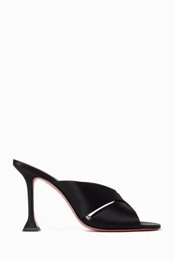 Salma 95 Slipper Mules in Satin