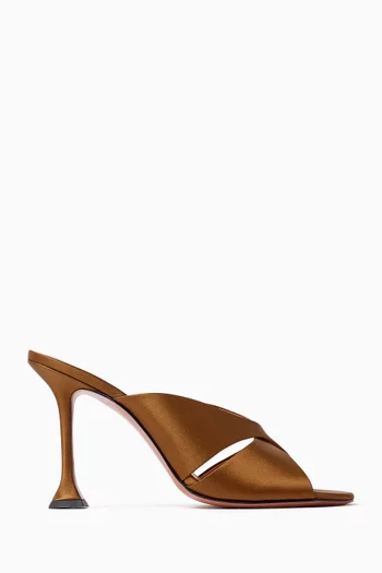 Salma 95 Slipper Mules in Satin