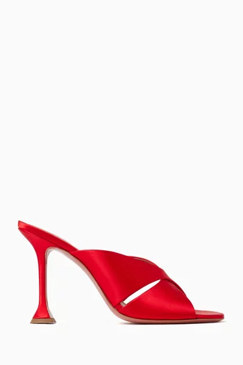 Salma 95 Slipper Mules in Satin