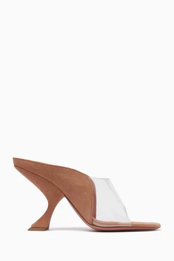 Mackenzie 90 Mules in Suede & PVC
