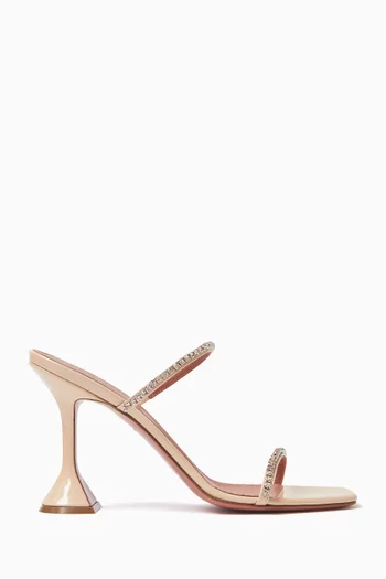Gilda 95 Embellished Mules in Satin