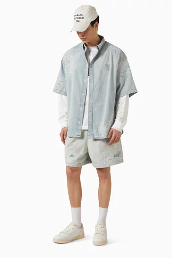 Distressed Shirt in Denim