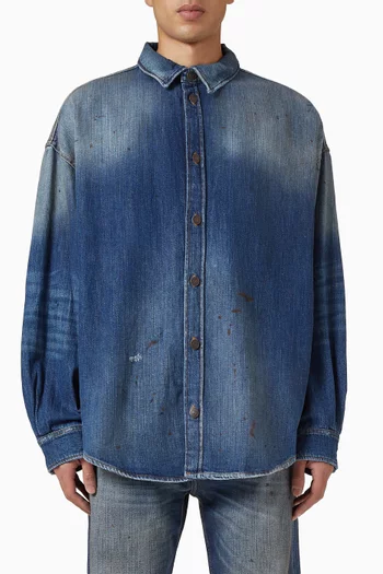 Button Up Shirt in Denim