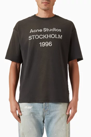 Logo T-shirt in Cotton & Hemp