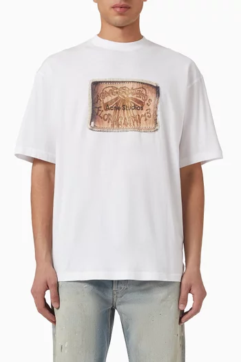 Bow Logo T-shirt in Cotton