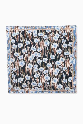Floral Pocket Square in Silk
