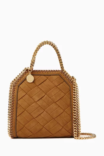 Tiny Falabella Bag in Woven Alter Suede