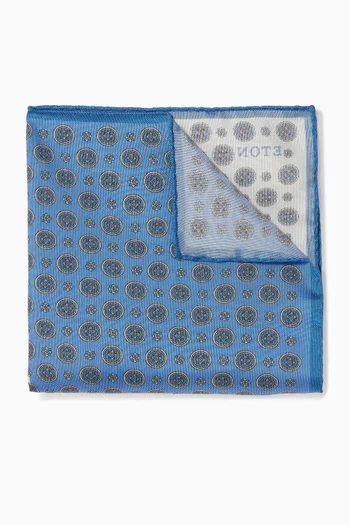 Four Squared Pocket Square in Silk