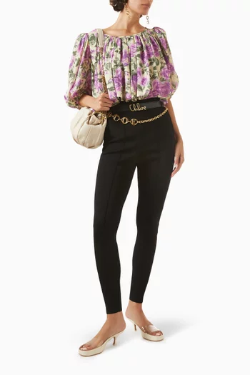 Logo Panelled Leggings