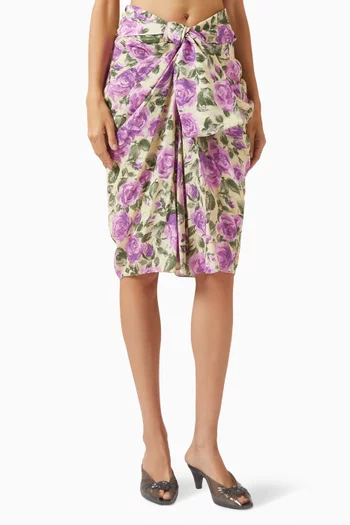 Floral-print Skirt