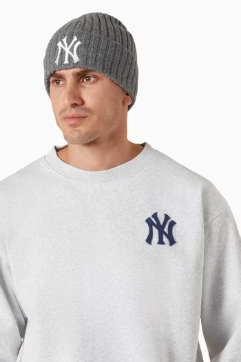 Heritage Yankees Serif Beanie in Cashmere Blend